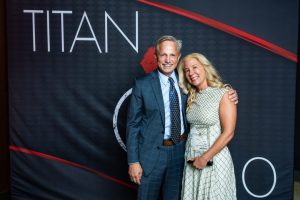 Titan 100 - Image 9 | AJ Adhesives Andy Schwartz and his wife, Stephanie Schwartz, at the Titan 100 celebration in St. Louis.